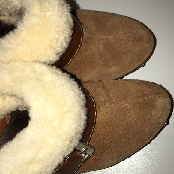 Michael Kors wood booties pre owned size 8 1/2 - Picture 7 of 13